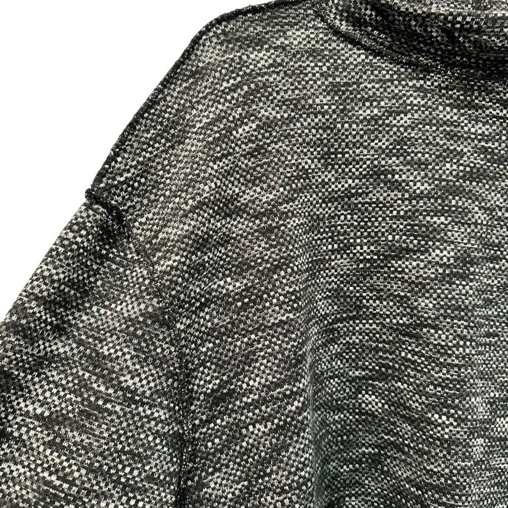 Free People We The‎ Free Marled Knit Turtleneck Sweater Oversized Gray, Medium - Picture 7 of 9